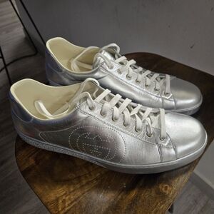 Gucci Silver Men's Sneakers